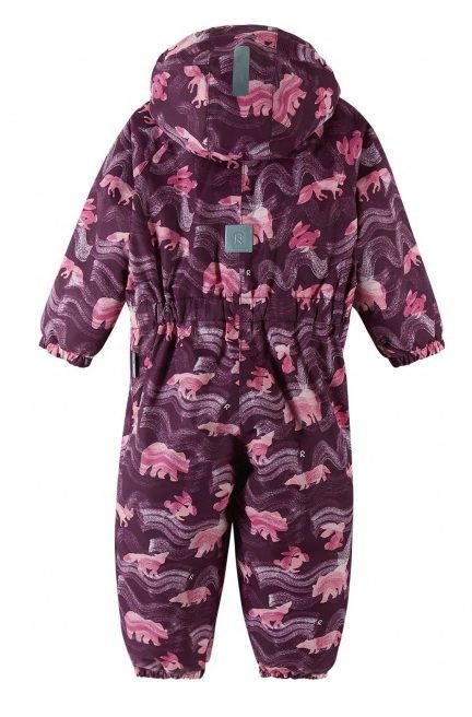 Детская зимняя куртка Reimatec Puhuri в темно-фиолетовом цвете, идеально подходит для активного отдыха на природе, походов и путешествий.