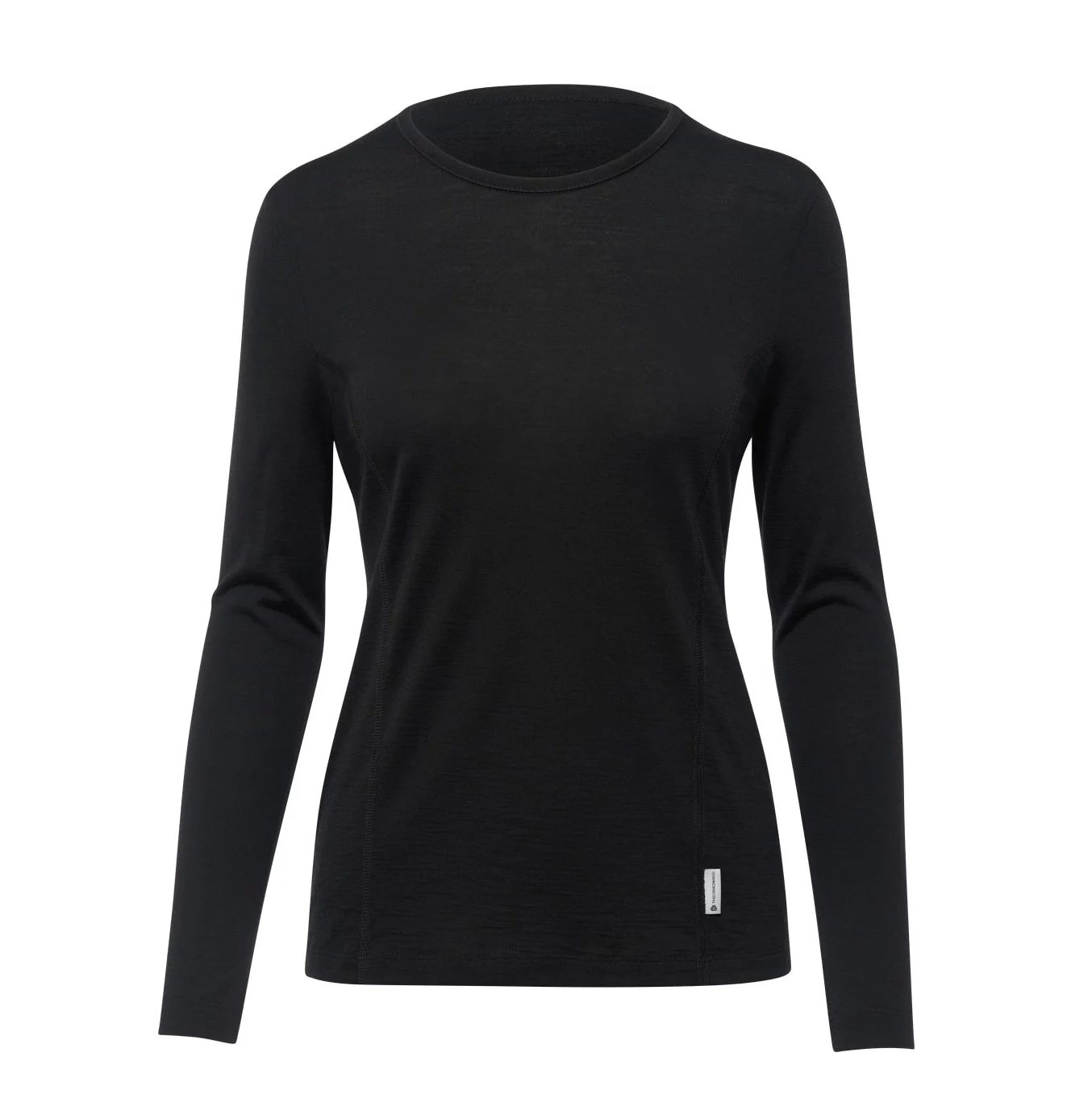 Термофутболка Thermowave Merino Aero LS Wmn черная для активного отдыха, походов, туризма и путешествий, одежда и обувь для outdoor активов