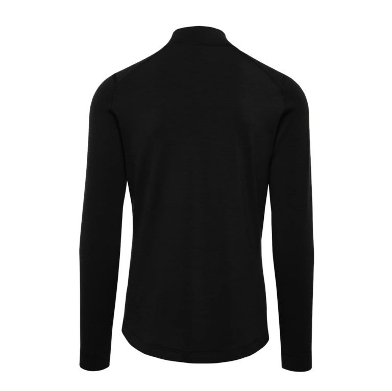 Термальная футболка Thermowave Merino Arctic LS 1/2 Zip Mns черная для активного отдыха походов и путешествий в онлайн магазине спортивной одежды и обуви