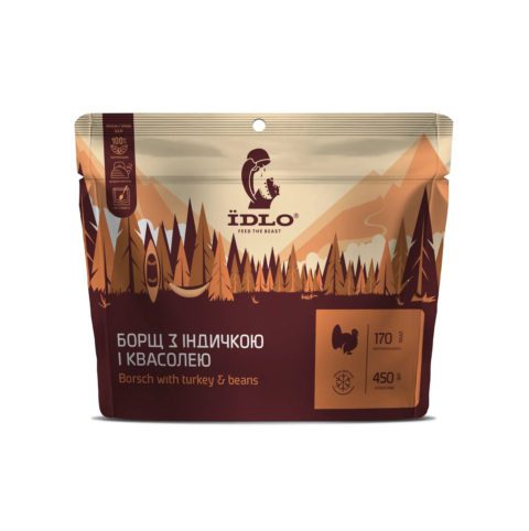 Борщ с индейкой и фасолью для любителей активного образа жизни спортивная одежда обувь туризм походы похождения путешествия товары для активного отдыха на онлайн-магазине