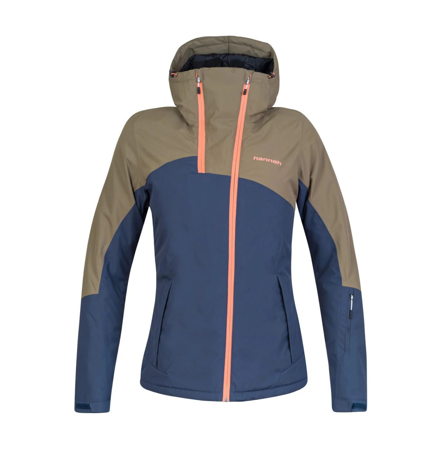 Женская спортивная куртка Hannah Maky Col для активного отдыха, походов, путешествий и уличной одежды в оливковом и индиго цветах на сайте онлайн-магазина для активной жизни