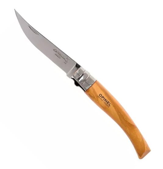 Нож Opinel Slim Olive Mirror blade Nr 8 для активного отдыха и туризма в магазине экипировки для путешествий, походов и альпинизма