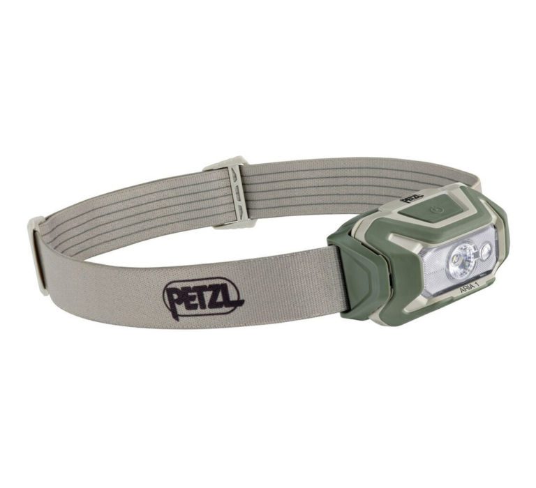 Налобный фонарь Petzl Aria 1 RGB Desert для активного отдыха, походов и путешествий, экипировка для альпинизма и туристических прогулок на онлайн магазине товаров для активного образа жизни