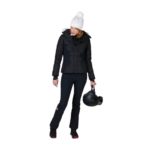 Легкие зимние штаны Rossignol Resort Softshell для активного отдыха, походов и путешествий, спортивная одежда для горных походов и активной жизни для женщин в черном цвете