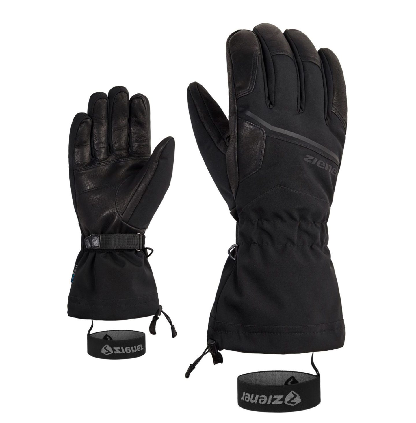 Перчатки Ziener Garni черные для активного отдыха походов альпинизма и путешествий в интернет-магазине с экипировкой для активной жизни