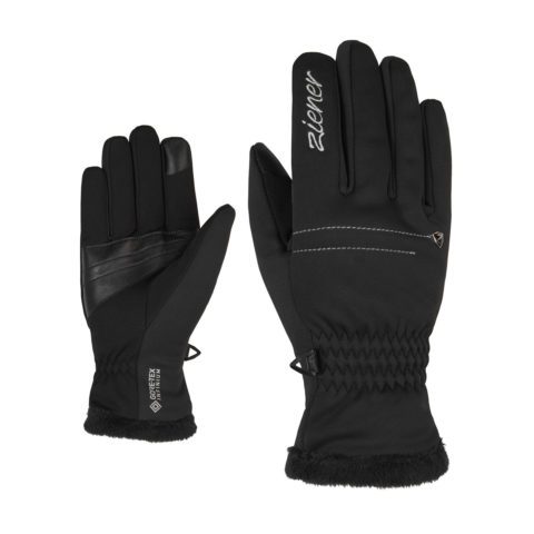 Перчатки Ziener Idina Touch Black для активного отдыха, походов, альпинизма и путешествий, одежда и обувь для outdoor активностей
