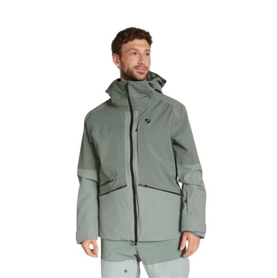 Изображение куртки Ziener Tahan серого цвета для активного отдыха, походов, путешествий и занятий спортом в интернет-магазине экипировки для активной жизни