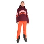 Куртка Ziener Telia Velvet Red для активного отдыха, походов, альпинизма и путешествий, одежда и обувь для туризма и скалолазания