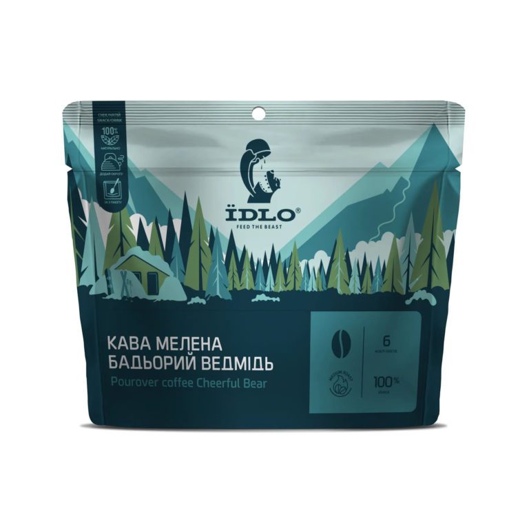 Товары для активного отдыха и путешествий на онлайн магазине - кофе молотый Бодрый медведь IDLO 6в1, одежда и обувь для хайкинга и альпинизма