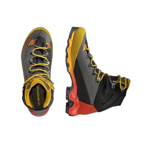 Мужские велосипедные ботинки La Sportiva Aequilibrium Trek Gtx в цветах карбон и желтый для активного отдыха, путешествий и хайкинга в магазине товаров для активной жизни