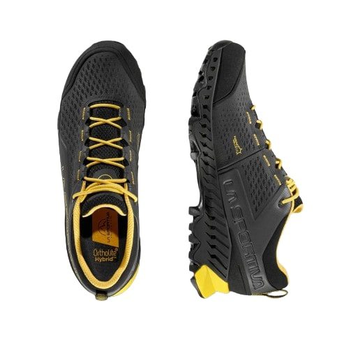 Кроссовки La Sportiva Spire GTX черные бамбуковые для активного отдыха, хайкинга, туризма и путешествий на сайте магазина спортивной одежды и обуви