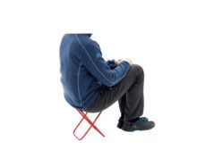 Табурет Robens Discover Red для активного отдыха, походов, туризма и путешествий, подходящий для магазина спортивной одежды и обуви