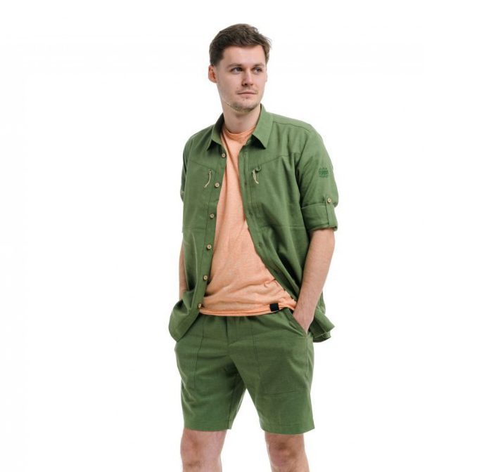 Туристическая футболка Turbat Amazonka Hemp Mns бронзово-зеленая для активного отдыха, походов и путешествий, одежда и обувь для туризма, активный образ жизни