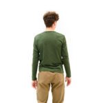 Мужская спортивная футболка Turbat Cozy LS Mns kombu зеленая для активного отдыха, туризма и путешествий, спортивной обуви и одежды для альпинизма и хайкинга