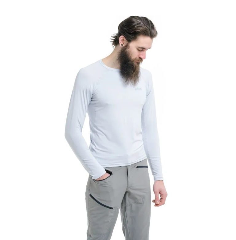 Термофутболка Turbat Hike Lite LS Mns glacier gray для активного отдыха, походов, туризма и путешествий, спортивная одежда и обувь для горных походов и альпинизма
