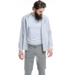 Туристическая рубашка Turbat Maya Hood Mns для активного отдыха и путешествий, классическая одежда и обувь для хайкинга и горных походов, серый цвет, одежда для активной жизни на природе