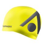 Шапочка для плавания Aqua Sphere Tri Cap в ярко-желтом и сером цвете для активного отдыха, плавания, тренингов и путешествий для любителей активной жизни, одежды и обуви для путешествий и туризма
