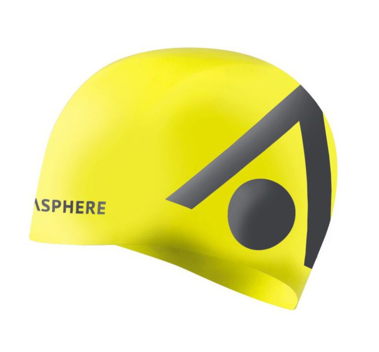Шапочка для плавания Aqua Sphere Tri Cap в ярко-желтом и сером цвете для активного отдыха, плавания, тренингов и путешествий для любителей активной жизни, одежды и обуви для путешествий и туризма