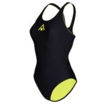 Купальный костюм Aqua Sphere Essential Classic Back Черно-желтый для активного отдыха, плавания и путешествий в магазине спортивной экипировки