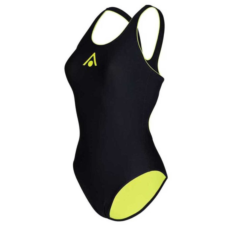 Купальный костюм Aqua Sphere Essential Classic Back Черно-желтый для активного отдыха, плавания и путешествий в магазине спортивной экипировки