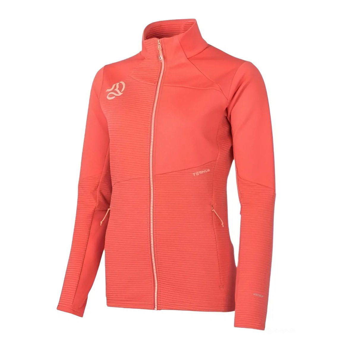 Терновая женская куртка Teslin Wmn в живом коралловом цвете для активного отдыха, походов, путешествий и носки на повседневку в онлайн магазине с экипировкой для активной жизни