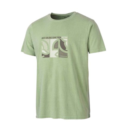 Футболка Ternua Warrens Mns light forest для активного отдыха на природе, походов, альпинизма, путешествий, спортивной одежды и обуви для туризма