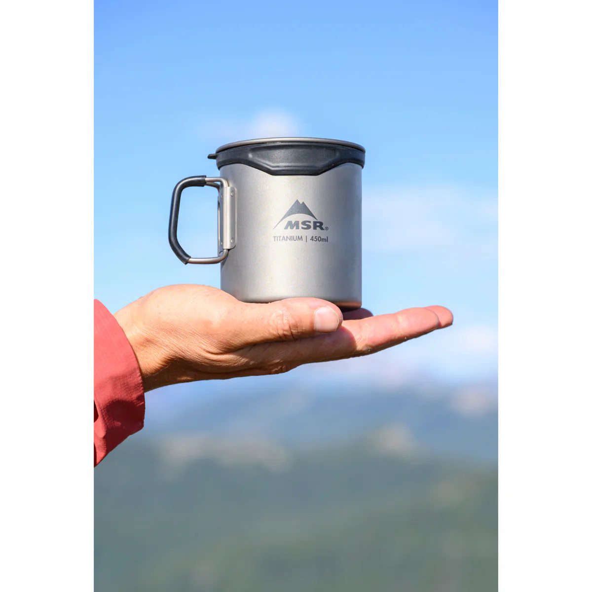 Кружка MSR Titan Cup 450мл для активного отдыха, походов, кемпинга, путешествий, спортивной одежды и обуви для туризма и скалолазания