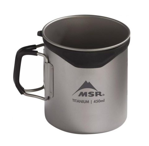 Кружка MSR Titan Cup 450ml для активного отдыха, походов, туризма и путешествий, одежда и обувь для hikers и альпинизма