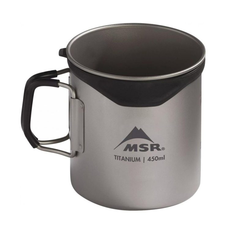 Кружка MSR Titan Cup 450ml для активного отдыха, походов, туризма и путешествий, одежда и обувь для hikers и альпинизма