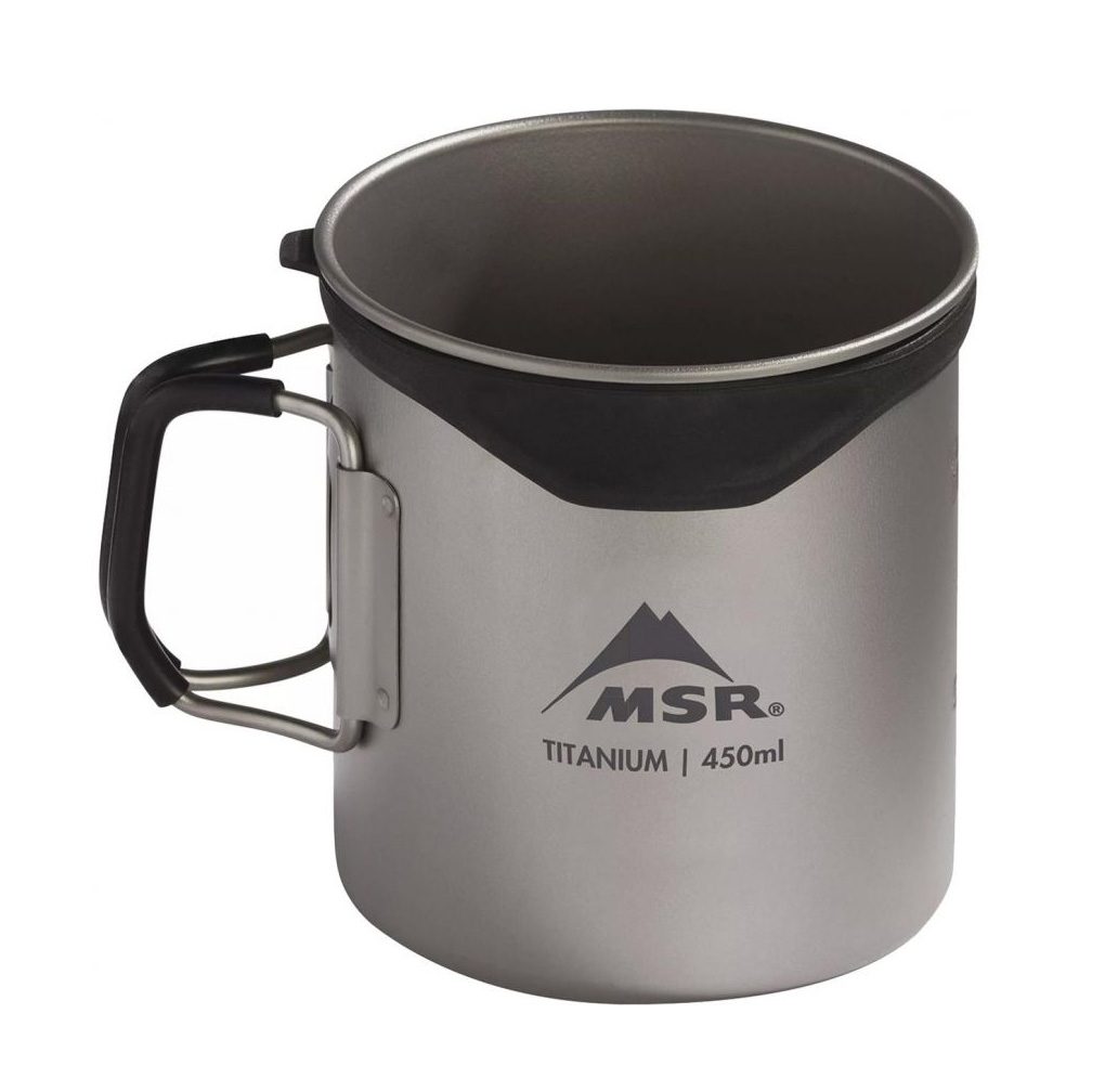 MSR Titan Cup 450ml Кружка MSR Titan Cup 450ml для активного отдыха, походов, туризма и путешествий, одежда и обувь для hikers и альпинизма