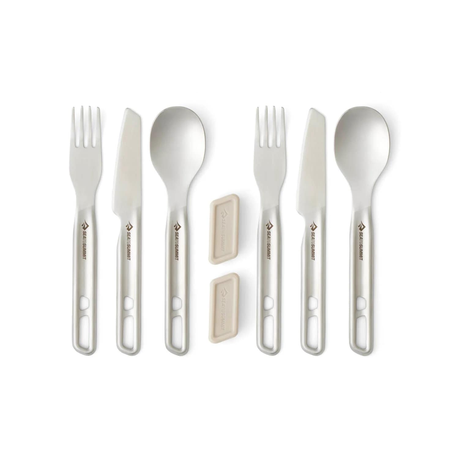 Sea To Summit Detour Stainless Steel Cutlery 6 pcs Столовый набор Sea To Summit Detour из нержавеющей стали для активного отдыха, путешествий и альпинизма для любителей походов и активной жизни