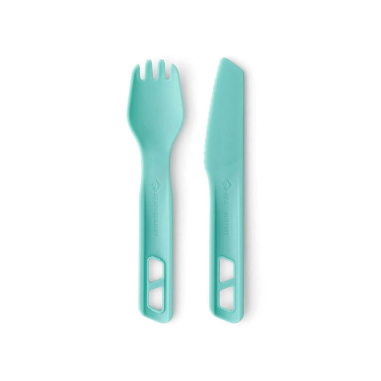 Набор столовых приборов Sea To Summit Passage Cutlery 2 шт в синем цвете для активного отдыха путешествий и туризма с одеждой и обувью для походов и альпинизма