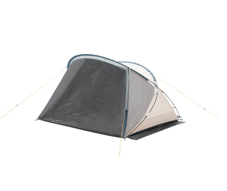 На картинке изображено пляжное укрытие Easy Camp, подходящее для активного отдыха, путешествий и кемпинга, с ярким дизайном и надежной защитой от солнца для комфортного отдыха на природе.