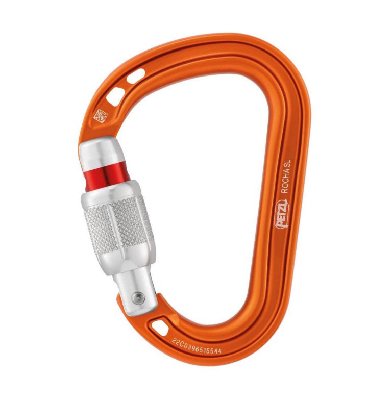 Карабин Petzl Rocha Screw Lock оранжевый для активного отдыха, альпинизма, походов и путешествий в магазине с экипировкой для активной жизни