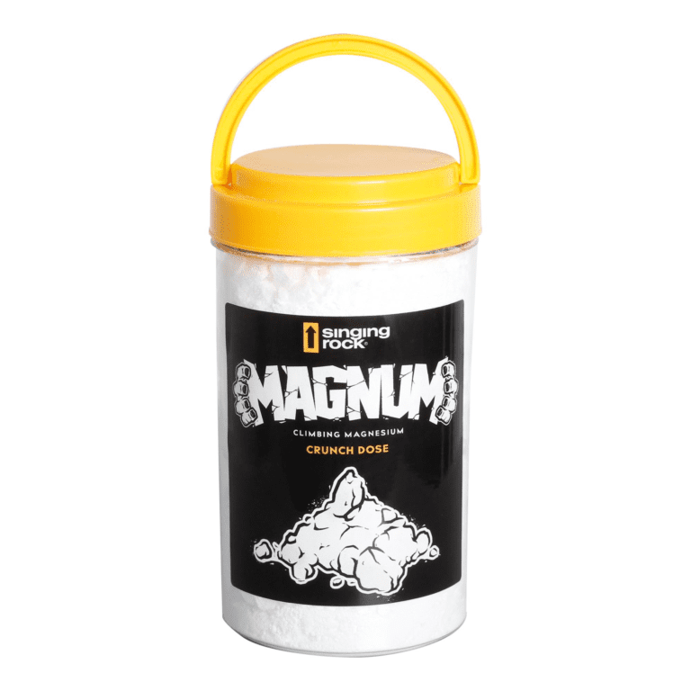 Изображение магнезии Singing Rock Magnum Crunch Dose 100 г для активного отдыха, альпинизма, хайкинга и путешествий — экипировка для спортивной одежды и обуви для активной жизни