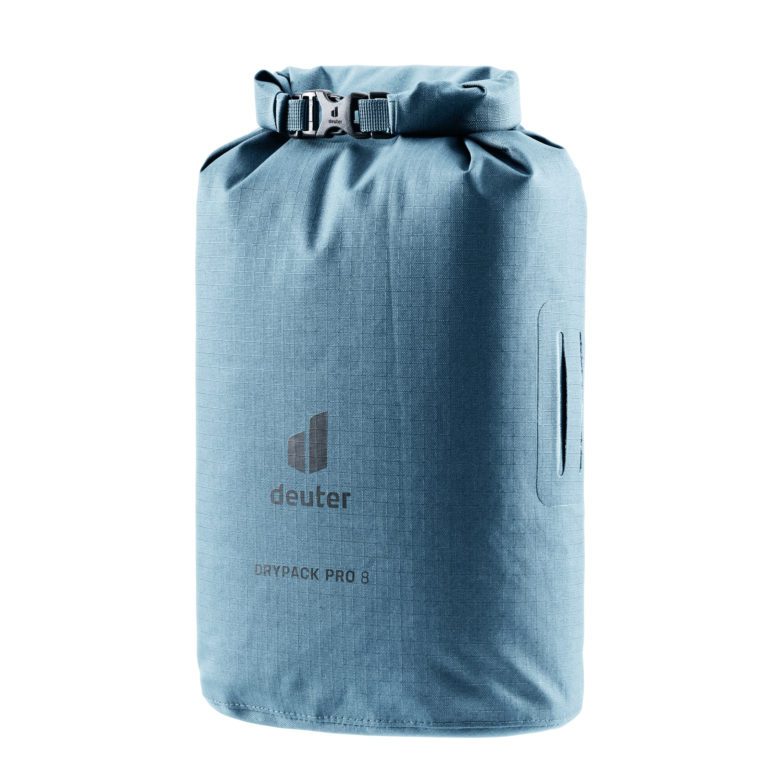 Рюкзак Deuter Drypack Pro 8 в цвете атлантик для активного отдыха, туристической одежды и обуви, идеален для походов и альпинизма.