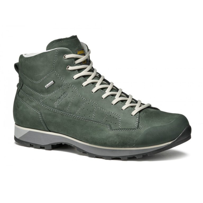 Кроссовки Asolo для активного отдыха, идеальные для путешествий, походов и альпинизма, в стильном bottle green цвете.