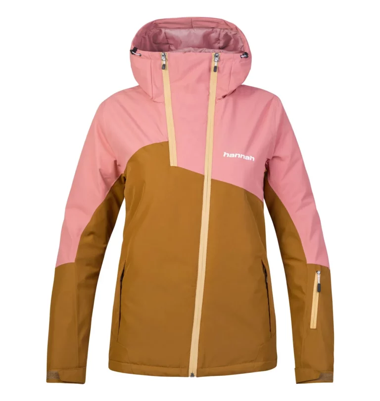 Изображение женской куртки Hannah Maky Col Wmn золотисто-коричневого цвета для активного отдыха, походов, путешествий и спортивной одежды для онлайн магазина активной жизни