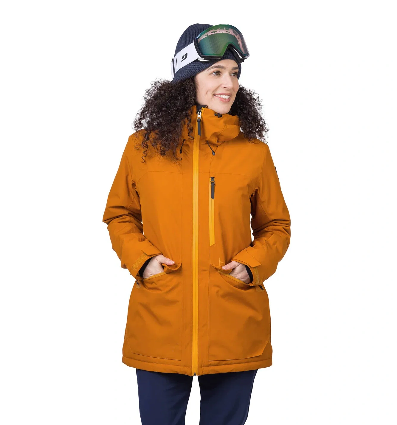 Теплая женская мембранная куртка Hannah Merila FD Wmn honey ginger для активного отдыха на природе, походов и путешествий, спортивная одежда и обувь для активной жизни