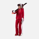Женская куртка Rossignol Blackside в рубиновом красном цвете, идеальная для активного отдыха, походов и путешествий.