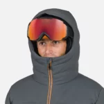 Мужская куртка Rossignol Onyx Grey для активного отдыха, туризма и альпинизма, идеальна для путешествий, сочетает стиль и функциональность.