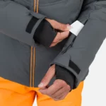 Мужские горнолыжные куртки Rossignol в сером цвете для активной жизни, путешествий и бескрайних горных приключений.