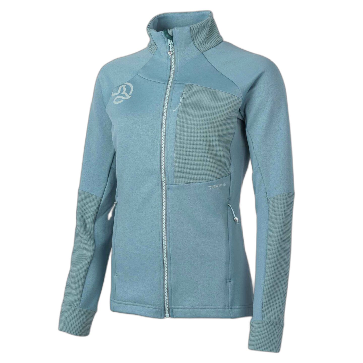 Женские спортивные брюки Ternua Kalekkia серые с мятным, идеальные для активного отдыха, путешествий, хайкинга и альпинизма.