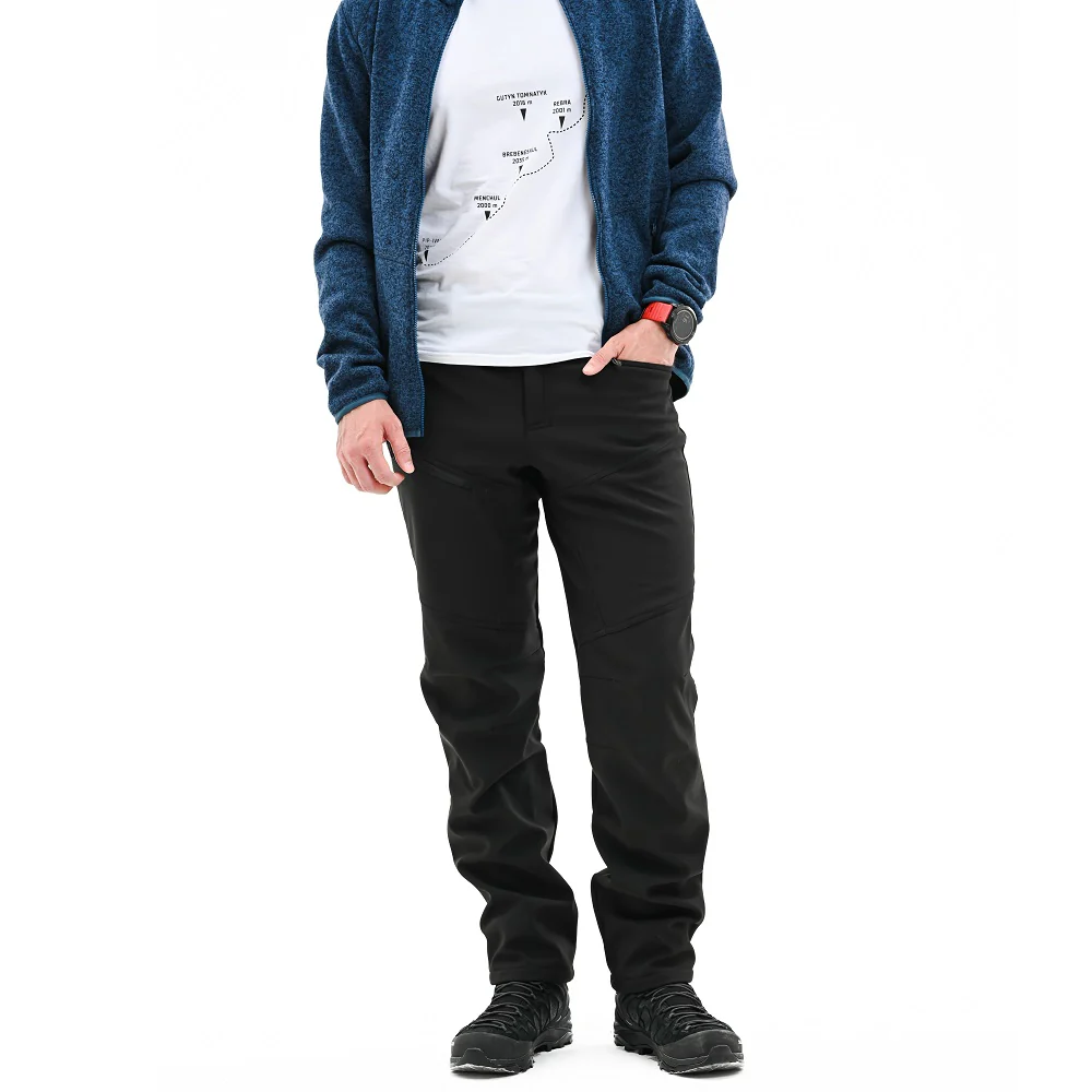 Тёмные штаны Turbat Polaris Mns для активного отдыха, походов, туризма и путешествий, подходящие для спортивной одежды и обуви для активной жизни