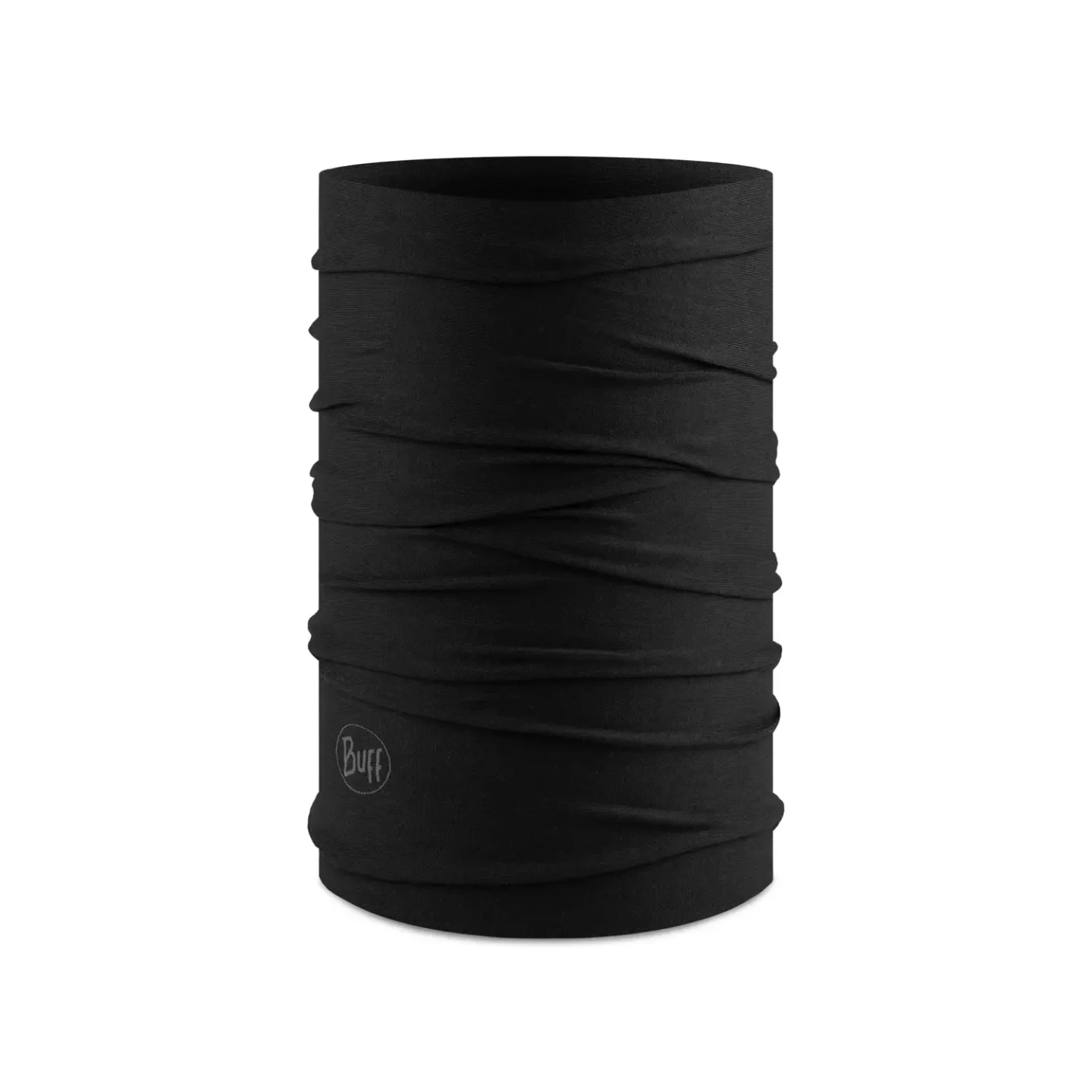 Тёплый многофункциональный бандана Buff Ecostretch Solid Black для активного отдыха, походов, горных походов, путешествий и спортной одежды для онлайн магазина товаров для активного образа жизни