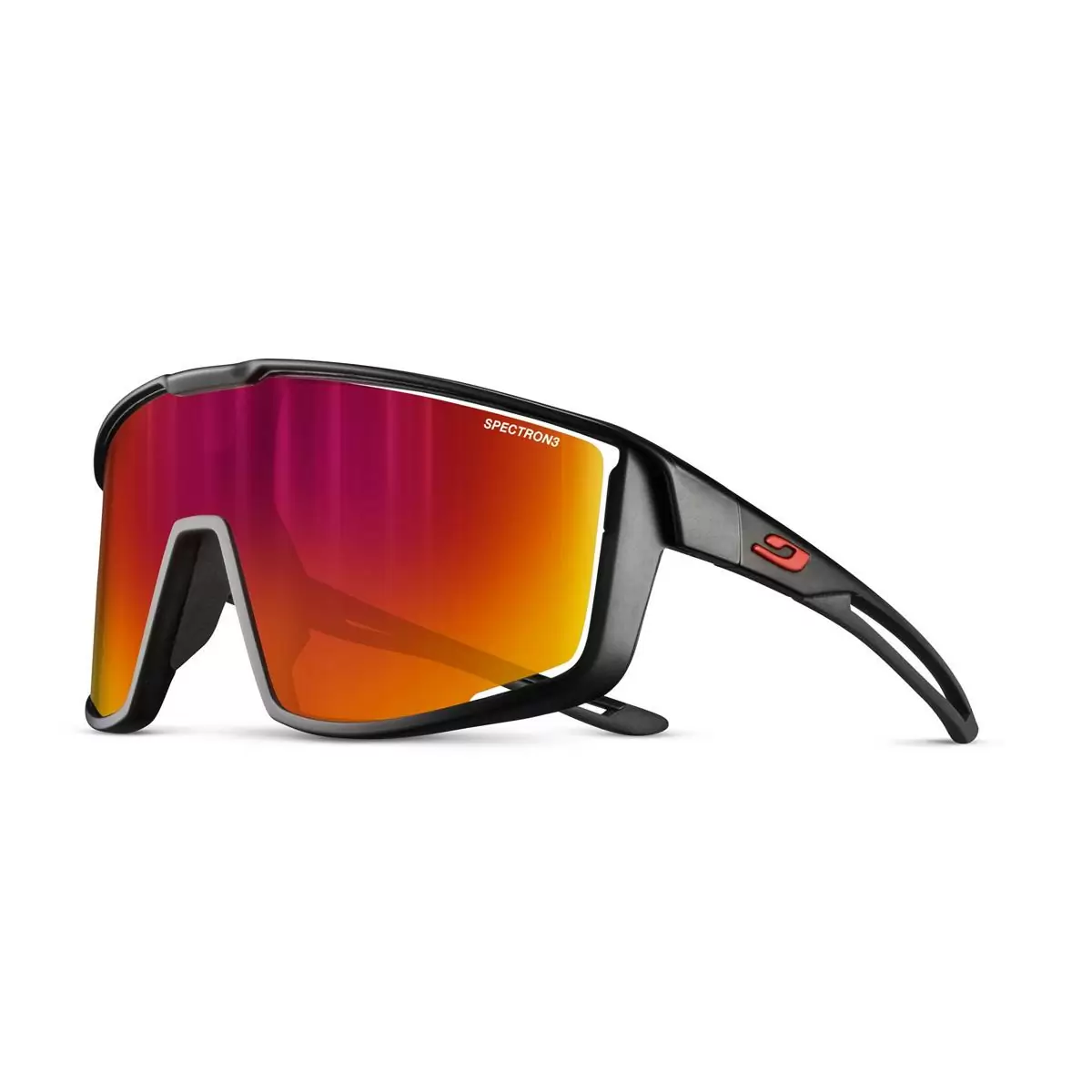 Очки Julbo Fury Black SP3CF Red для активного отдыха, альпинизма, путешествий, туристической одежды и обуви для активного образа жизни