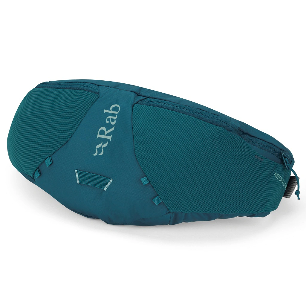 rab Aeon LT 5 Marina Blue Поясная сумка Rab Aeon LT 5 для активного отдыха и путешествий, экипировка для туризма, походов и альпинизма, спортивная обувь и одежда для активной жизни