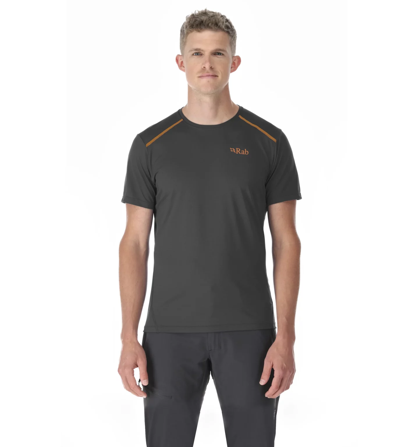 Термофутболка Rab Force Tee Mns graphene для активного отдыха туризма походов и путешествий на сайте интернет-магазина активной одежды обуви для туристов и альпинистов
