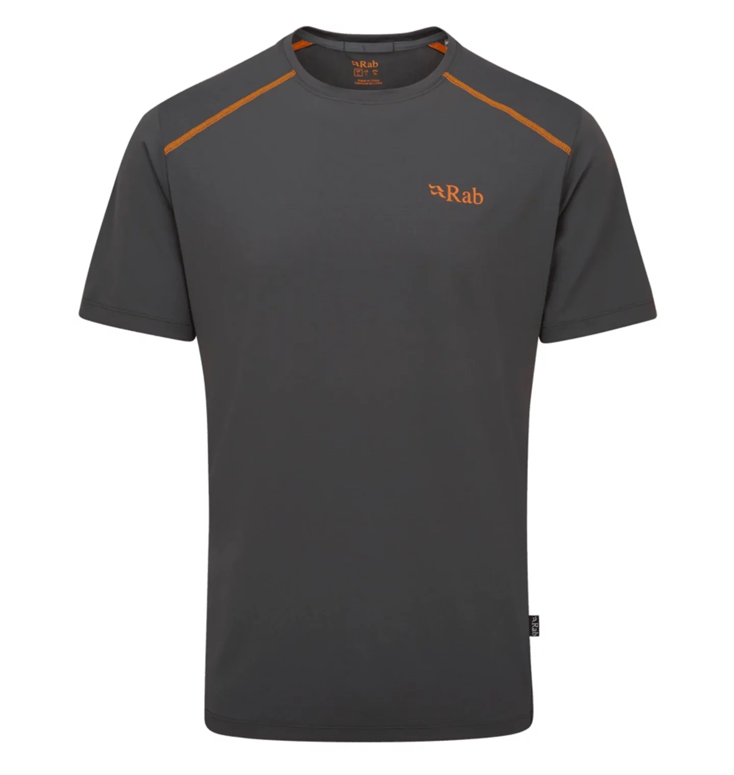 Термофутболка Rab Force Tee Mns graphene для активного отдыха спорта и походов, подходящая для путешествий и горных восхождений в интернет-магазине спортивной одежды и обуви