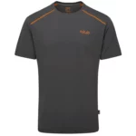 Термофутболка Rab Force Tee Mns graphene для активного отдыха спорта и походов, подходящая для путешествий и горных восхождений в интернет-магазине спортивной одежды и обуви